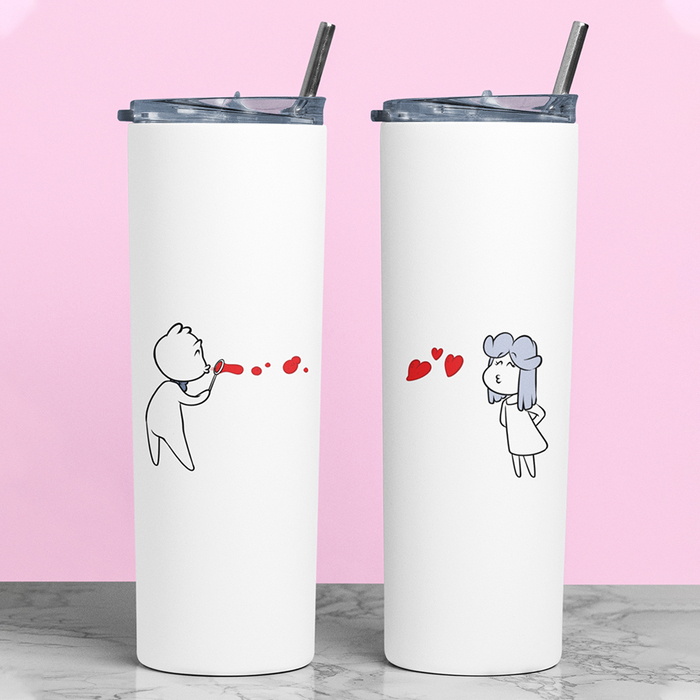 Σετ Tumbler θερμός για Ζευγάρια | Sweet Kisses