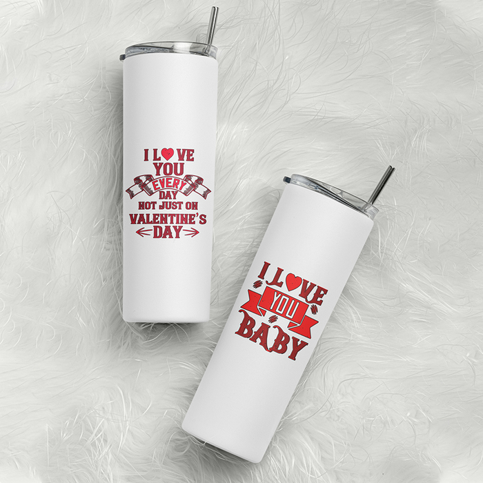 Σετ Tumbler θερμός για Ζευγάρια | I Love you Everyday