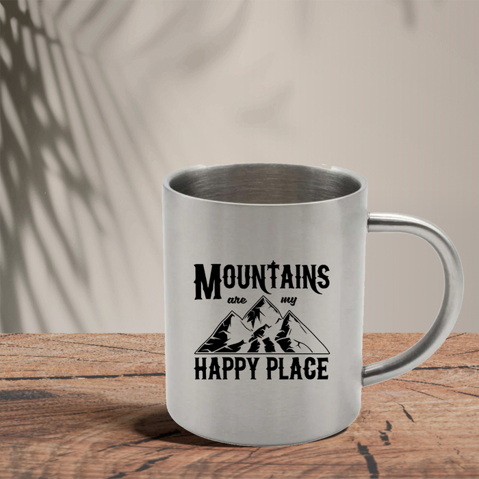Mεταλλική Κούπα | Mountains are my happy place