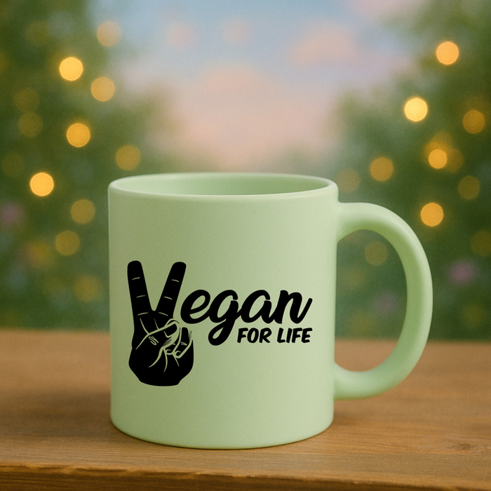 Κούπα Κεραμική Powder Matte 11oz | Μέντα | Vegan for life