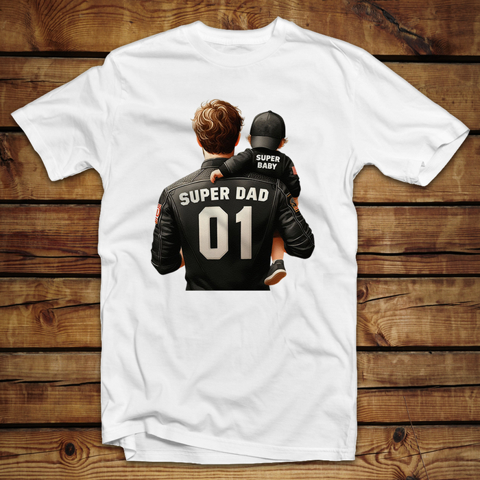 Μπλουζάκι unisex | Super dad -Super baby