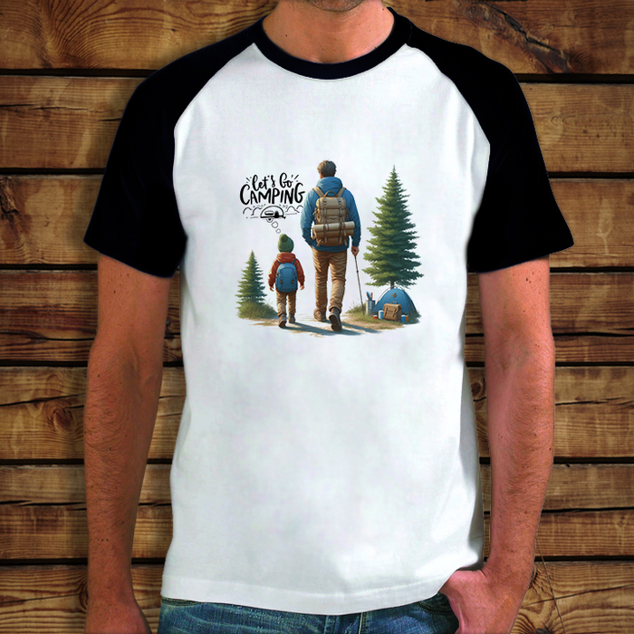 Baseball μπλουζάκι | Let's go camping