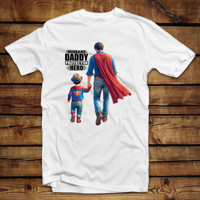 Μπλουζάκι unisex | Husband Daddy Hero